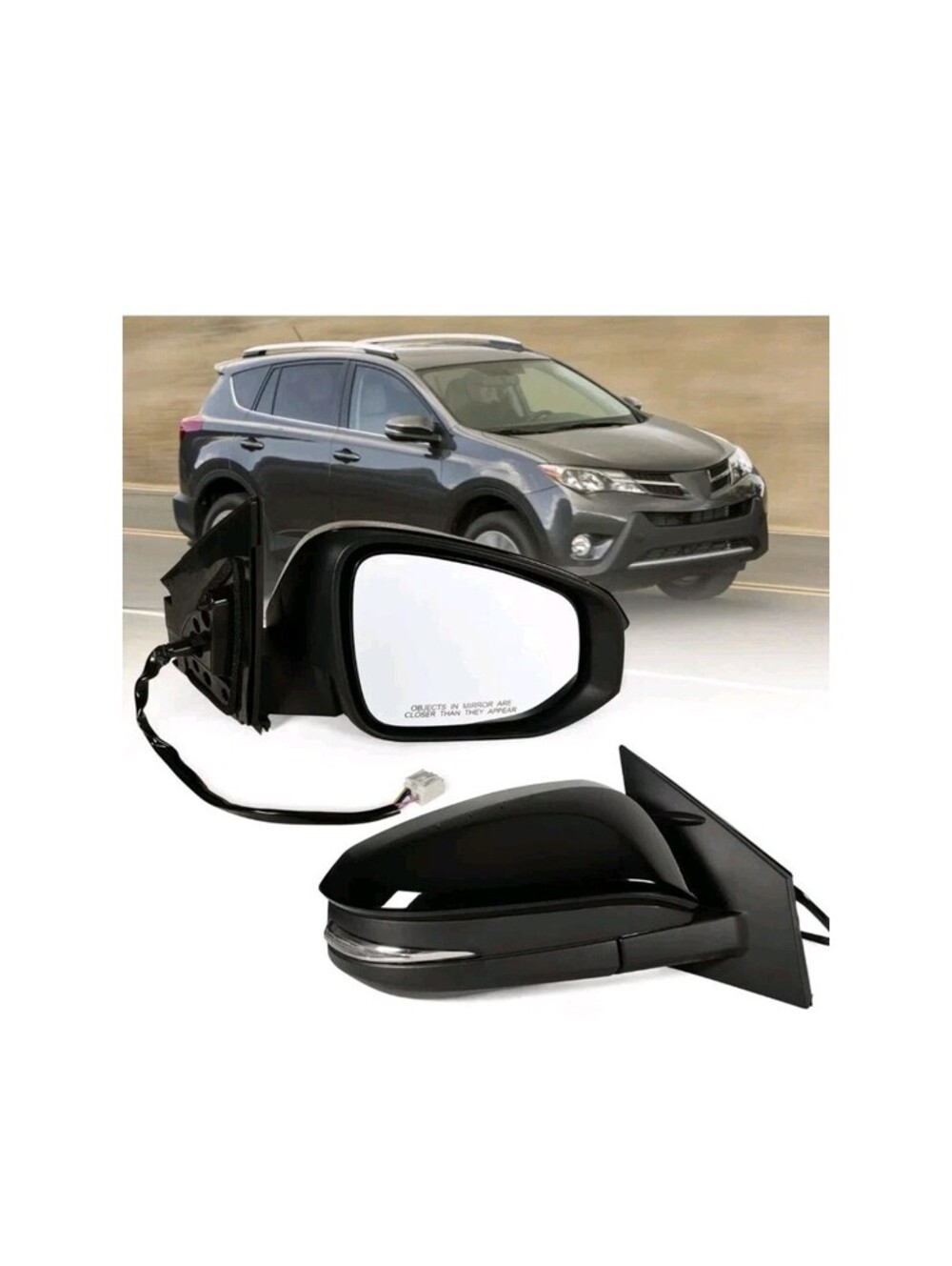 Right Passenger Side Mirror Fits 2013-2015 Toyota RAV4 with Power Heated Turn...